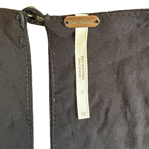 Free People Flutter By Pleated Floral Sleeveless Dress Black & Pink Size S #1616 - Picture 7 of 7